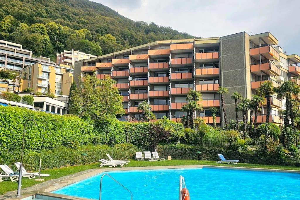 Idyllische Ferienwohnung In Bissone Exterior foto